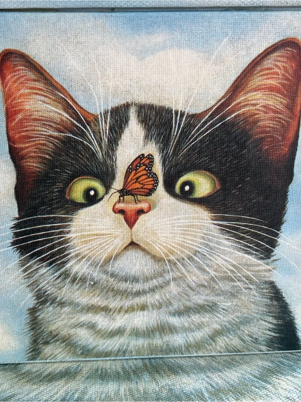 🐾 Set of 3 Vintage Bob’s Boxes – Tuxedo Cat & Ladybug Nesting Boxes